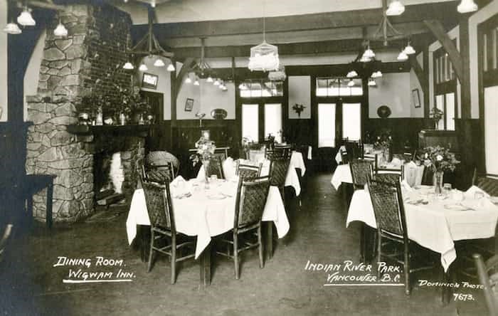  An interior look at the storied Wigwam Inn during its early days. Gangster Al Capone and a ghost were rumoured to be guests over the years. photo supplied North Vancouver Museum and Archives