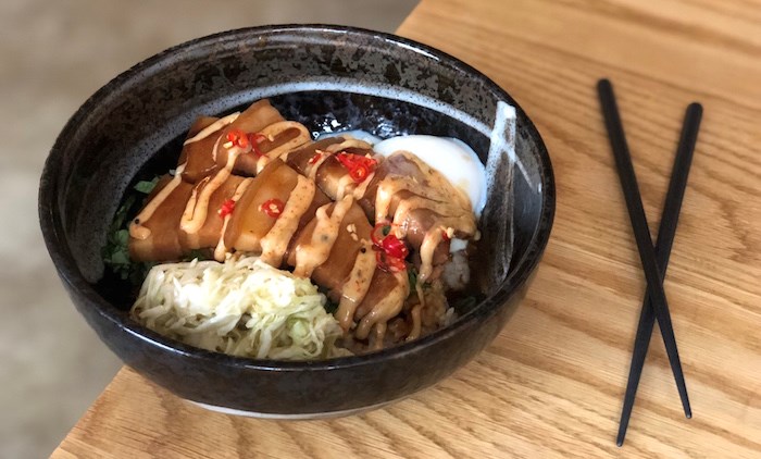  Pork Belly Rice Bowl (Lindsay William-Ross/Vancouver Is Awesome)