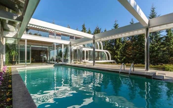  Even though the pool is outside, it is under a structure that extends the lines of the overall house. Listing agent: Eric Latta