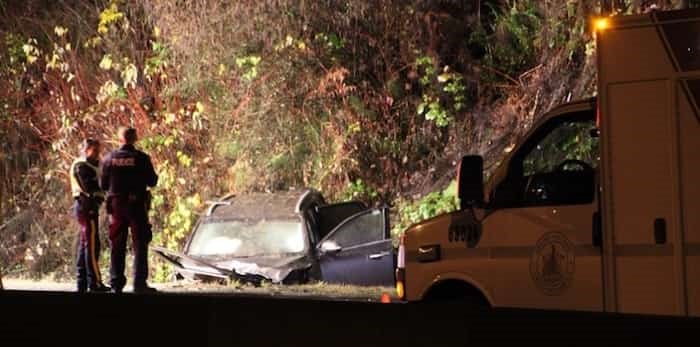  A portion of Barnet Highway in Burnaby was closed for nearly 12 hours after a fatal crash on Friday night.