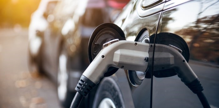  A new study says B.C. needs to double its production of electricity to meet forecast load demands from electric vehicles. Photo: Electric vehicle charging/Shutterstock