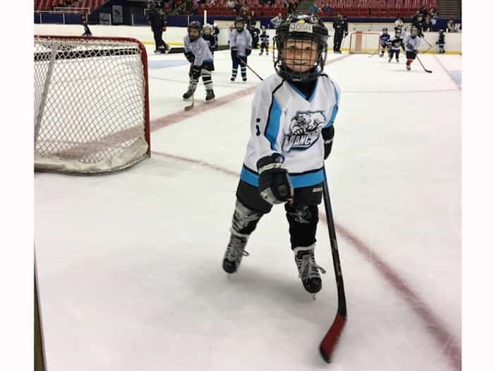  Grant Lawrence’s son Josh hits the ice twice a week and, like most people, prefers games to practices. Photo Grant Lawrence