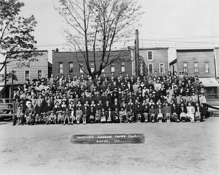  Members of the Vancouver Japanese United Church in front of the Powell Street property in 1941. Arikado-37 Japanese Canadian National Museum