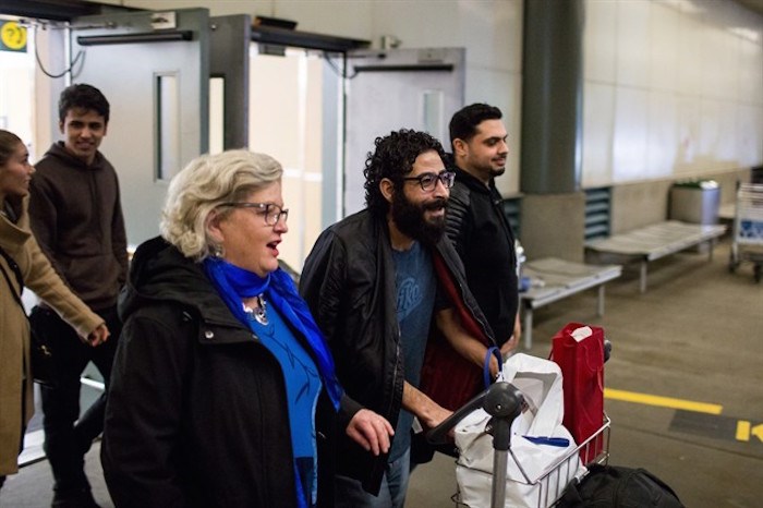  Hassan Al Kontar leaves Vancouver's international airport after flying from Kuala Lumpur in Vancouver on Monday, Nov. 26, 2018. THE CANADIAN PRESS/Ben Nelms