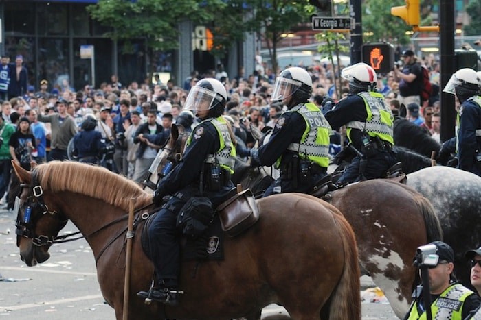  The Vancouver Police Department says it has improved its policies for transportation and testing of horses being considered for its mounted squad. Photo Dan Toulgoet