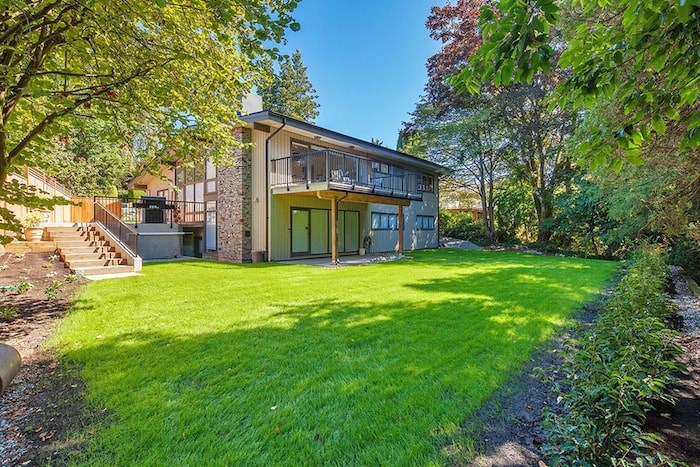  This spacious, private yard is surrounded by mature trees. Image supplied