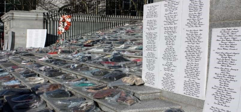  More than a thousand pairs of shoes will be placed on the steps of the Vancouver Art Gallery, Dec. 6, to commemorate the lives of murdered women in B.C. Photo submitted