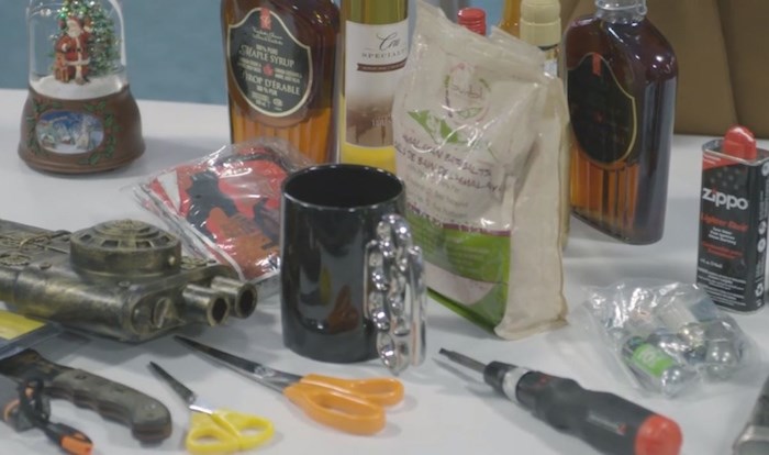  A collection of items confiscated by YVR security in 2018. Image: YVR
