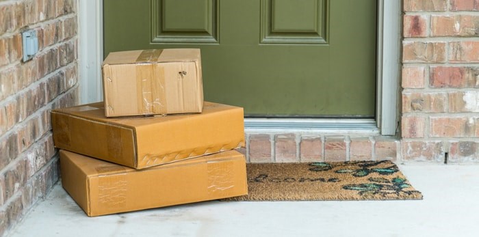  Packages on doorstep/Shutterstock