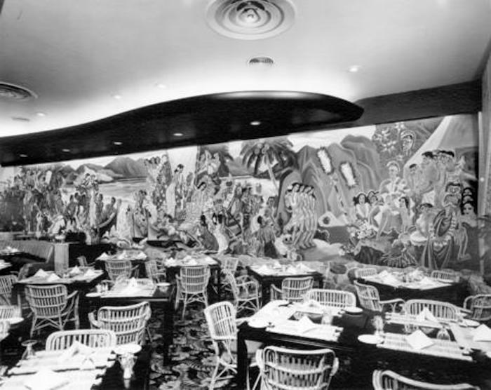  Inside the Tiki-themed bar at the Waldorf in the late 1950s (Photo by Commercial Illustrators Ltd. via City of Vancouver/Vancouver Archives)