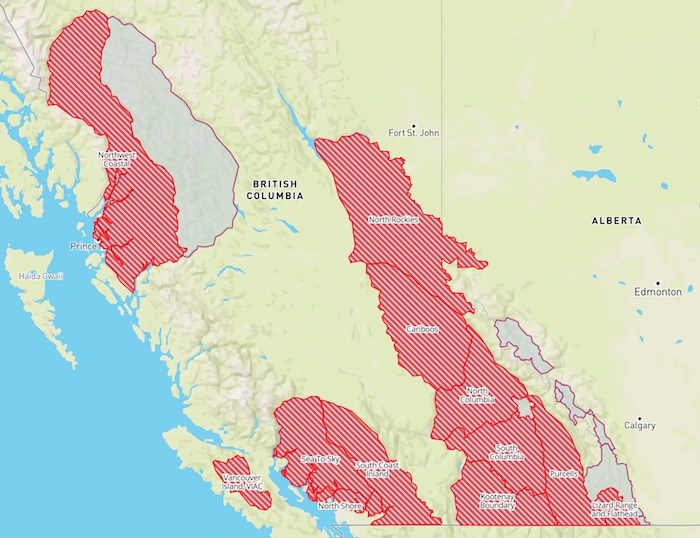  Map courtesy Avalanche Canada