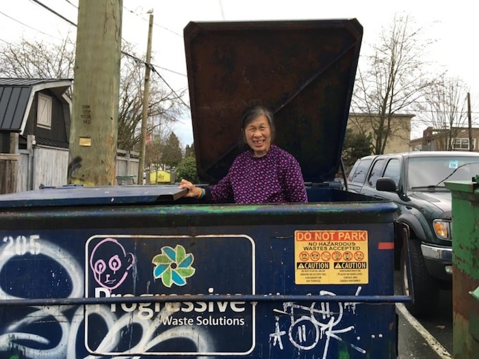  Gia Tran, 62, has been collecting empties and recyclables for more than two decades and donating much of her hard-earned cash to various Vancouver charities. Photo Grant Lawrence