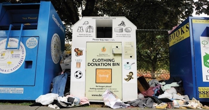 Donation bins (Photo by Dan Toulgoet/file photo)