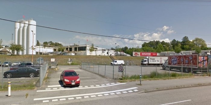  The Saputo dairy plant in North Burnaby. Google Street View.