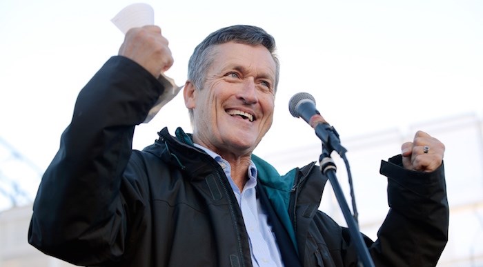  Former NDP MP Svend Robinson spoke at the official opening of Jagmeet Singh's Burnaby South campaign office on Sunday, Jan. 13. Photo by Jennifer Gauthier.