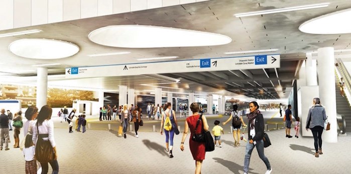  An artist’s rendering shows how TransLink’s bus loop at Lonsdale Quay should look when major renovations are finished in late 2019. Photo supplied.