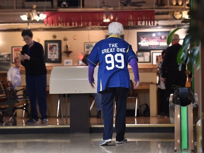  Morley’s jersey was given to her by Ken Hayden. It was originally given to Hayden's mother on her 99th birthday. Photo by Dan Toulgoet