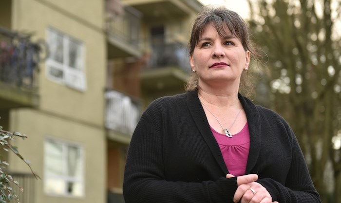  Karen Sawatzky, the former chair of the city’s Renters Advisory Committee, hopes to see more purpose-built rental housing constructed. Photo Dan Toulgoet