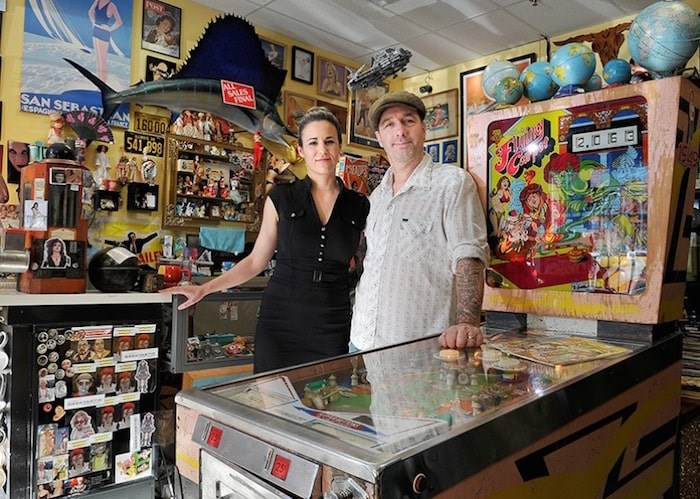  Heather Wallace-Barnes and her husband, Johnny Barnes, are selling their beloved Port Moody shop, Pinball Alley Vintage, so they can move their family to Spain. Photo by Mario Bartel/Tri-City News