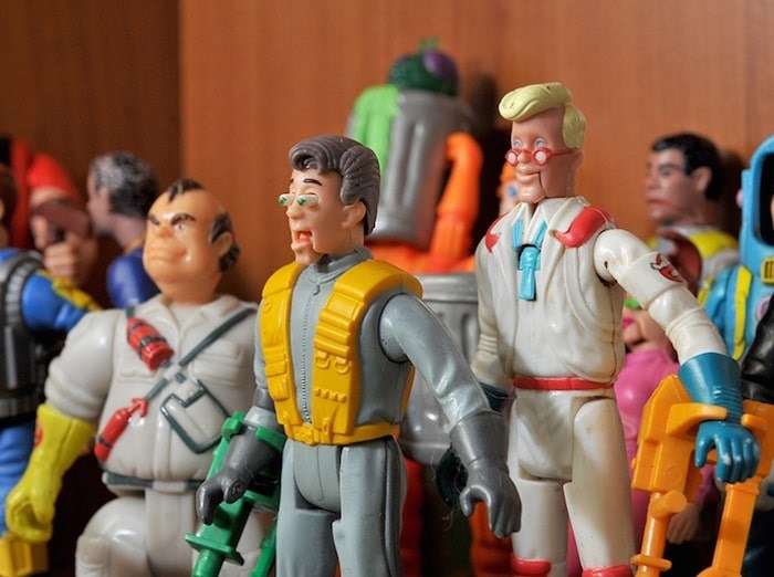  A collection of Ghostbusters' figurines on the shelf in Pinball Alley Vintage in Port Moody. The shop is divided into several little themed rooms, one of them specifically for kids toys and clothing. Photo by Mario Bartel/Tri-City News