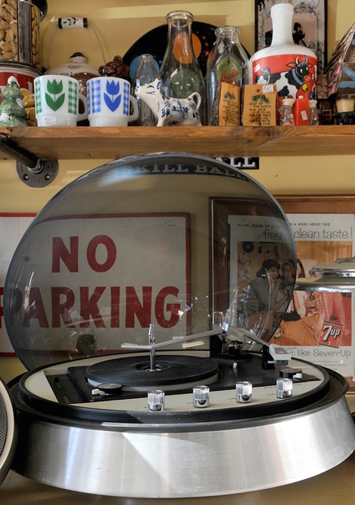  The future doesn't seem to have lived up to the aesthetic promised by this vintage record turntable. Photo by Mario Bartel/Tri-City News