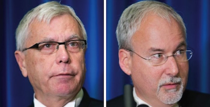  Craig James, Clerk of the B.C. legislature (left) and Gary Lenz, the B.C. legislature's sergeant-at-arms. Photographs by Darren Stone/Times Colonist