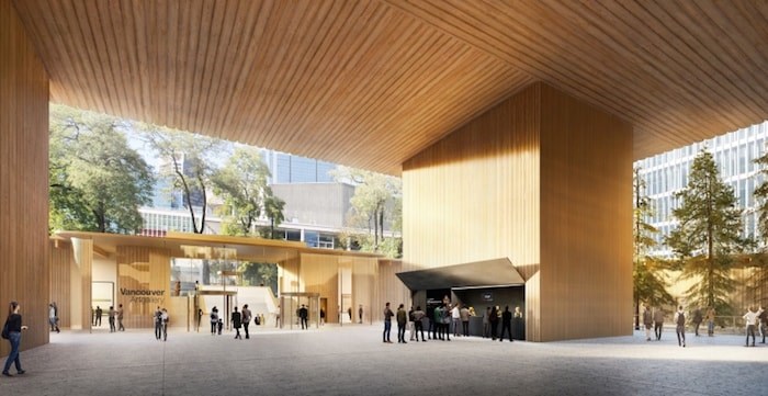  The new 鶹ýӳArt Gallery will be built on city property adjacent to Queen Elizabeth Theatre. Image courtesy Herzog & de Meuron