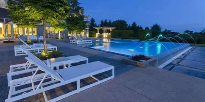  This resort-style estate on a 19-acre lot in Richmond was listed January 16, 2019, for $16,780,000. Listing agent: Manyee Lui