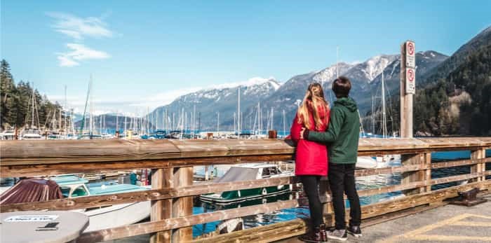  Couple at Whytecliff Park near Horseshoe Bay in West Vancouver