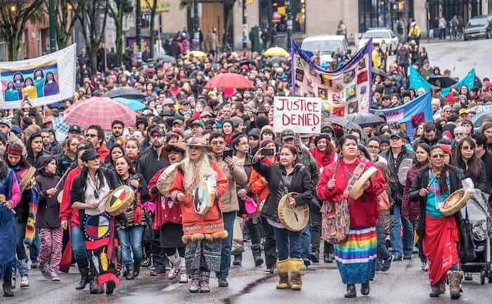  FEBRUARY 14 WOMEN'S MEMORIAL MARCH DTES VANCOUVER / 