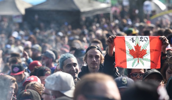  The annual 4/20 “smoke out” has been held at Sunset Beach since 2016. Photo Dan Toulgoet
