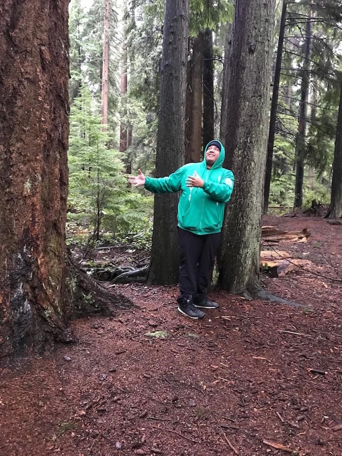  Talaysay Tours guide Alfonso Salinas kept us entertained with stories of the past during our Talking Trees tour of Stanley Park. Photo Sandra Thomas