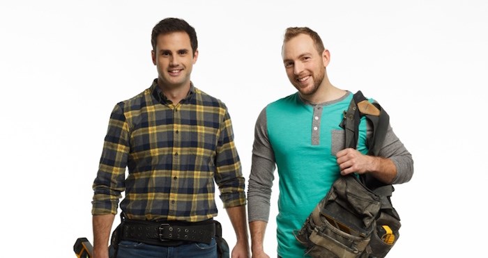  Sebastian Sevallo (left) and Mickey Fabbiano are the stars of HGTV Canada's Worst to First home renovation reality show, and presenters at the 2019 B.C. Home + Garden Show. Image supplied.