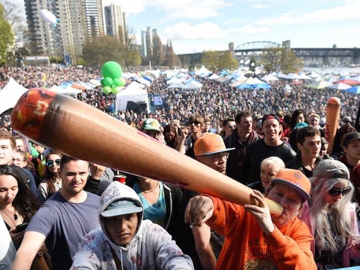  The annual 4/20 “smoke out” has been held at Sunset Beach since 2016. Photo Dan Toulgoet