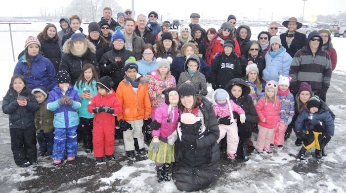  Burkeville residents are fighting against the construction of a new cargo facility a few hundred metres from their backyard and school. Photo by Alan Campbell 