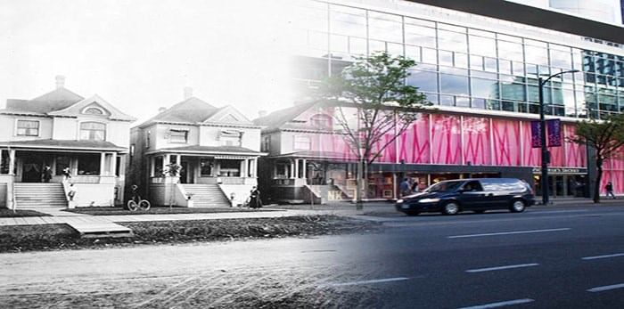  Robson Street Houses. - On This Spot / City of Vancouver Archives