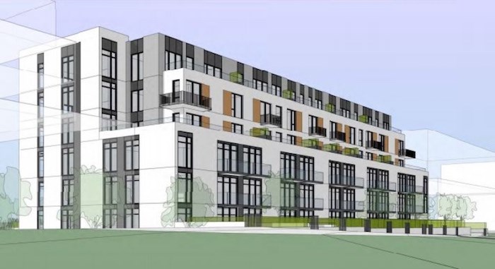  View from the northeast. Rendering Taylor Kurtz Architecture + Design Inc.