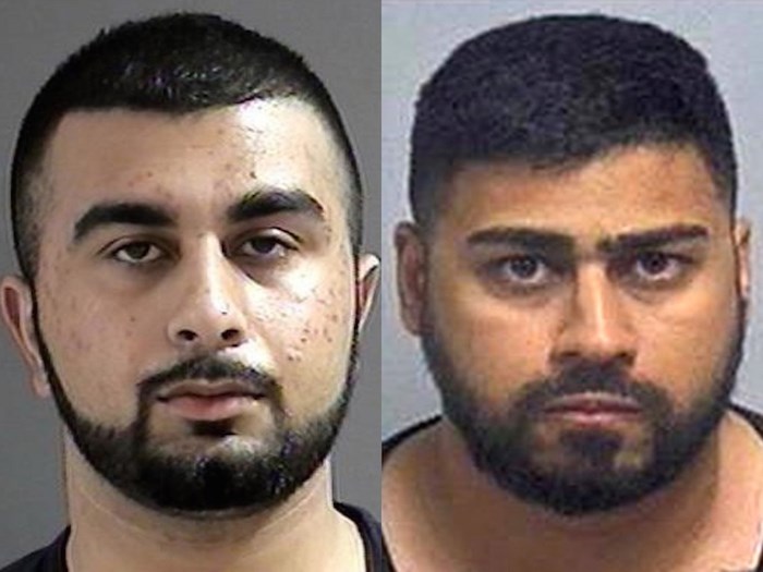  Canada-wide warrants have been issued for Moeen Khan (left) Pashminder Boparai. Photos courtesy Vancouver Police Department