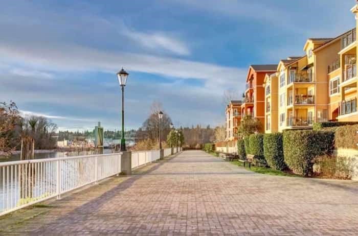 A condo in this New Westminster building is listed for $479,000 as of March 22, 2019. Listing agent: Benson Lee