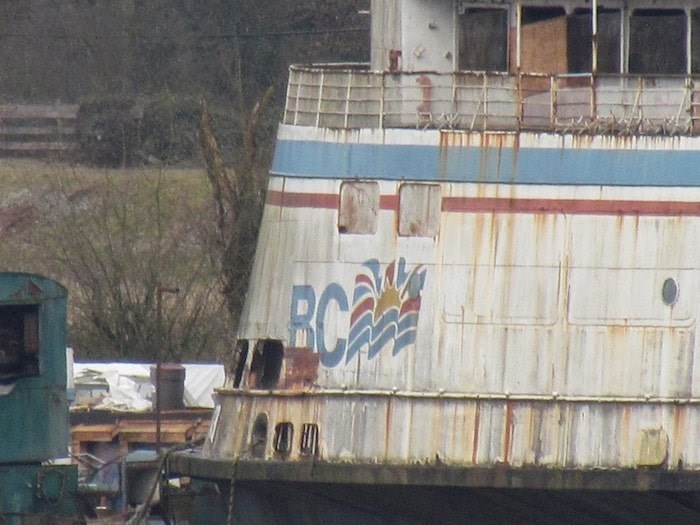  Queen of Sidney, now retired, as it appears this week at a Mission dock. Photo by John Buchanan