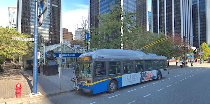  Burrard SkyTrain Station/Google Street View