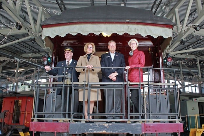  On March 28, Pam Goldsmith-Jones, the Member of Parliament for West Vancouver-Sea to Sky-Sunshine Coast announced $985,000 from the Canada Cultural Spaces Fund will go to the West Coast Railway Association. Photo by Kelli Bartlett