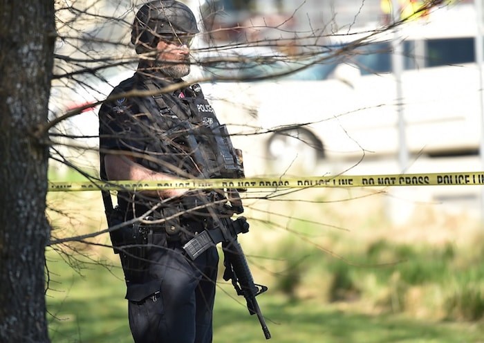  Vancouver police's emergency response team was called to Langara College Monday afternoon after reports of a suspicious fire. Twenty-three-year-old Nasradin Abdusamad Ali was arrested and is facing arson charges after Monday’s fires at Langara College. Photo Dan Toulgoet