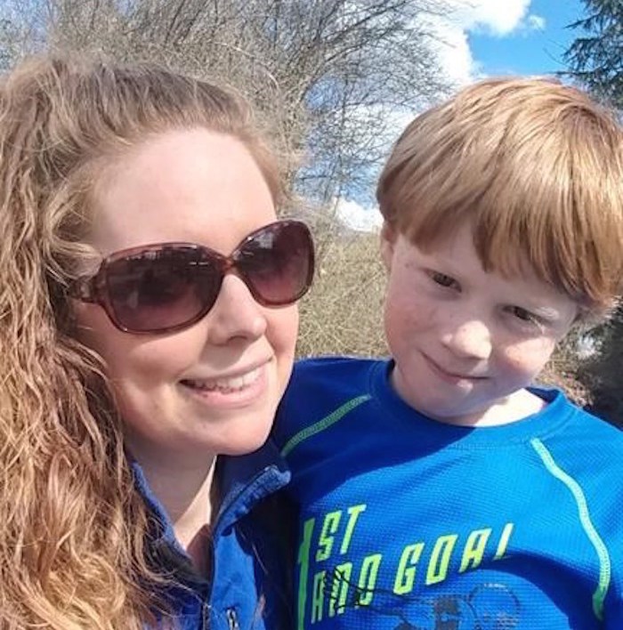  Chelsea Bromley and her son Zach are shown in this undated handout photo. The father of a seven-year-old boy who was attacked by a cougar in a small lakeside community on Vancouver Island is crediting his wife's quick actions for his son's survival. Kevin Bromley says his son Zach was playing in the family's backyard in Lake Cowichan, B.C., on Friday, when a cougar leapt toward him but banged into a fence before clawing its way through. THE CANADIAN PRESS/HO - Bromley Family
