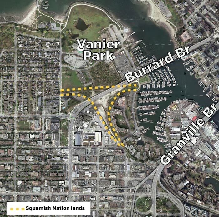  The unusually shaped, 11-acre parcel is adjacent to Molson Brewery on Burrard Street.