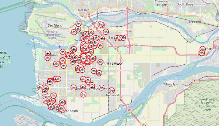  There were 142 reported bike thefts in Richmond in 2018, according to the city's property crime map.