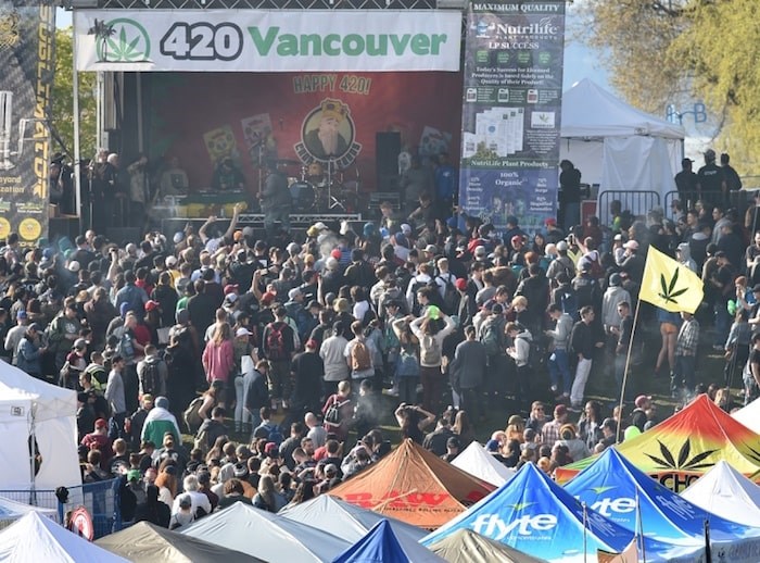  Vancouver police said Wednesday officers will be keeping an eye out for vendors selling to minors during the annual 4/20 event this weekend. Photo Dan Toulgoet