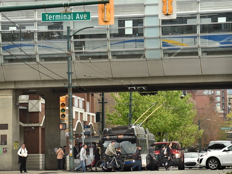  City survey shows more people are walking, biking and taking transit in Vancouver than in previous five years of tracking such data. Photo Dan Toulgoet