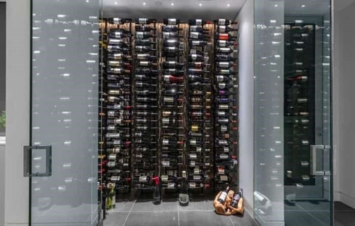  The home comes with obligatory temperature-controlled glass wine room. Listing agent: Eric Christiansen