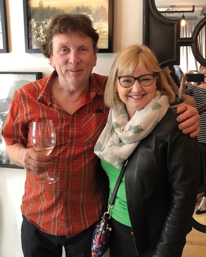  North Shore Rescue search manager Don Jardine joins North Vancouver-Seymour MLA Jane Thornthwaite at a special fundraiser held at Feast restaurant in April. Photo courtesy Laura Neubert